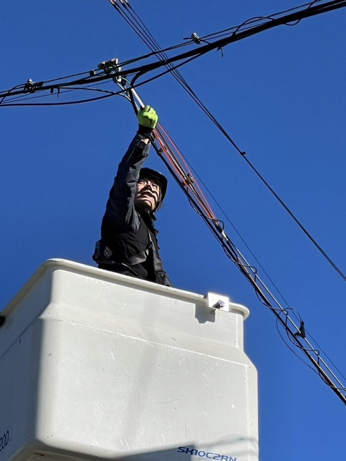 回線引込み工事